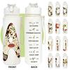 Copo Térmico Fashion com Canudo 750ml Livre de BPA, Para Casa Esportes Viagem Acampamento, Ótimo Presente para Casal Dia das Mães Dia dos Professores