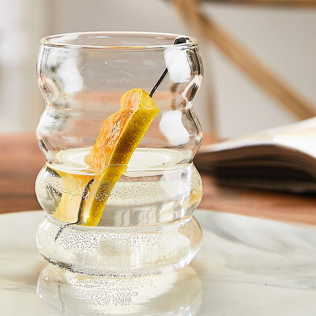 Caterpillar Cup Living Room Drink Tea Cup Round Glass Juice Cup