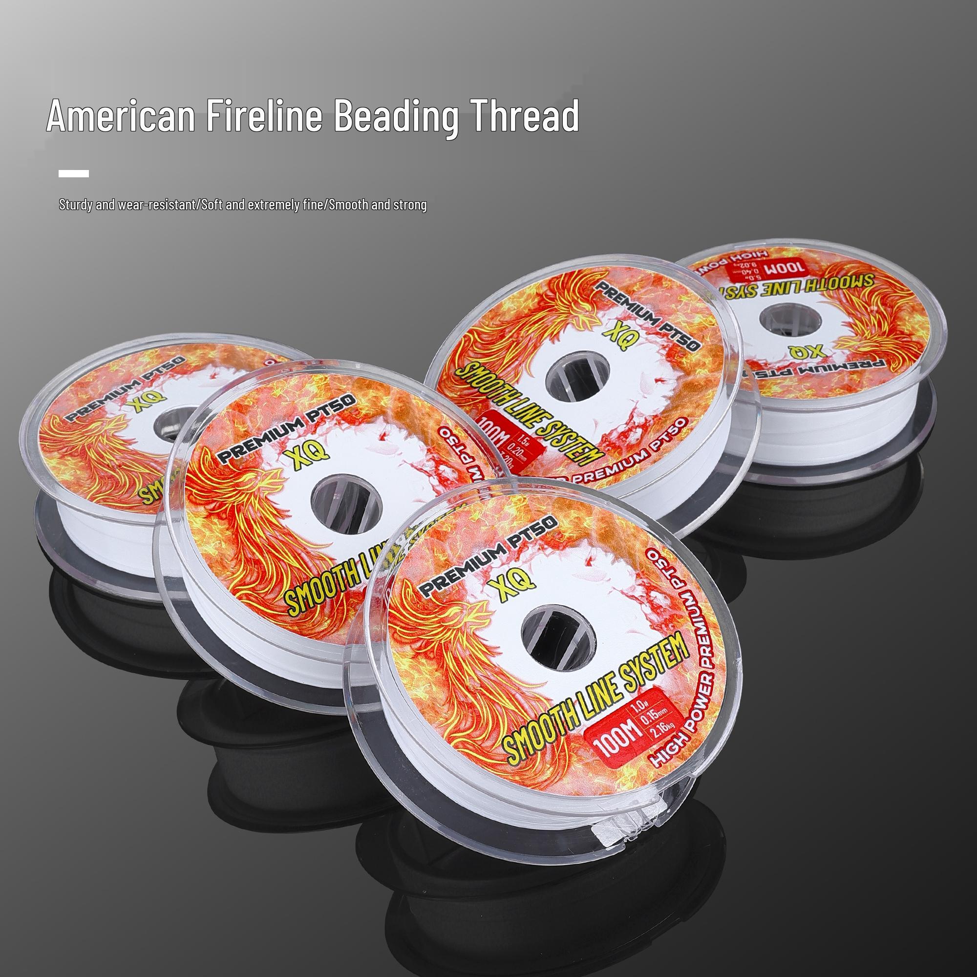 

Износостойкий бисерный шнур US Fireline для изготовления украшений своими руками с хрустальными и жемчужными акцентами Fireline [0.15mm] 100 yards 1 roll