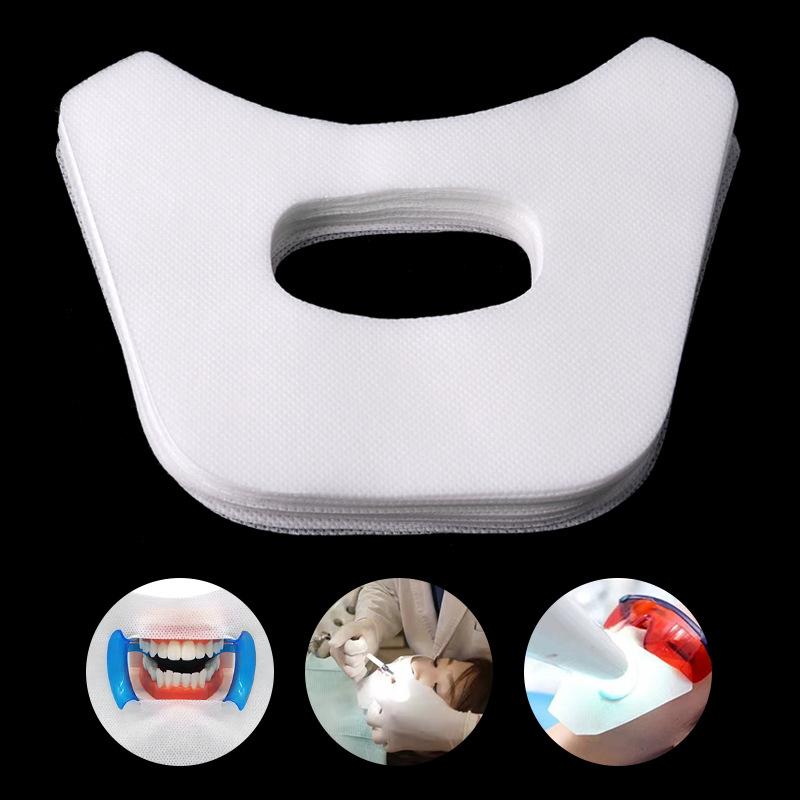 Disposable Dental Oral Cavity Cotton Cloth Towel Teeth Whitening Face Gauze Mouth Mask Mouth Protection Dental Cloth Saliva Pad
