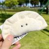 Soft Cartoon Plush Keyring Plush Dumpling Plush Pendant Funny Dumpling Plush Keychains  Students