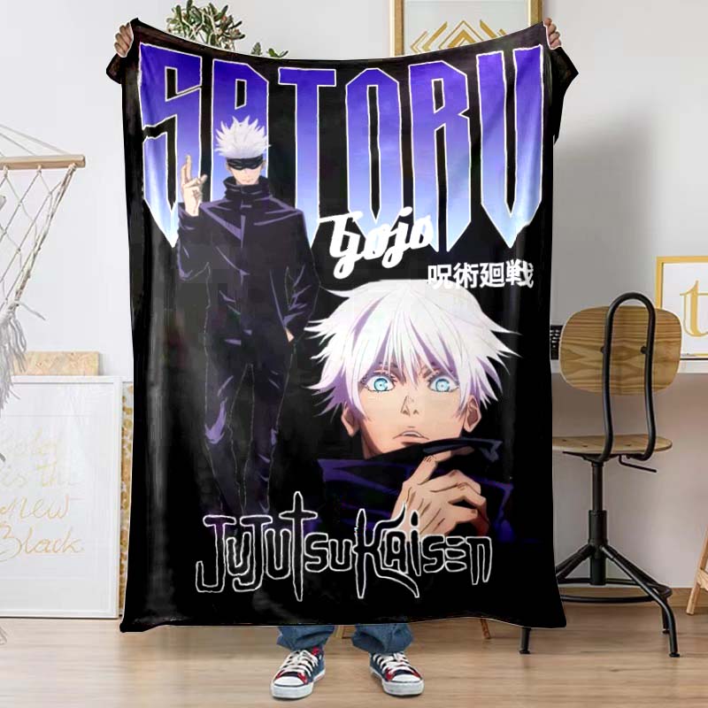 The Jujutsu Kaisen Patterned Blanket Is Perfect for Bedding or Any Other Occasion, Making It A Perfect Gift Choice.