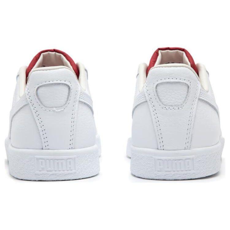 Puma Clyde Varsity 2 Low Top Sneakers Unisex Sneakers White Red 396491-01