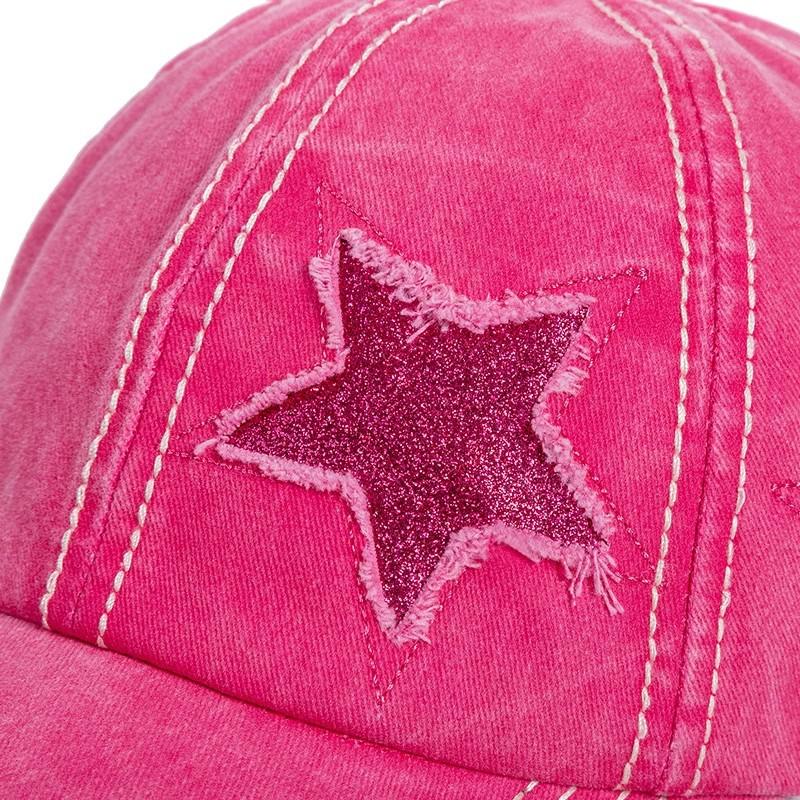 Retro Y2K Star Washed Denim Hole Star Baseball Cap Snapback Hats Autumn Fishing Hat Men Women Caps Casquette Hats Gorras