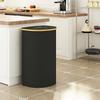 Large Capacity Waterproof Foldable Laundry Hamper with Tidy Basket Frame for Dirty Clothes and Kitchen Storage
