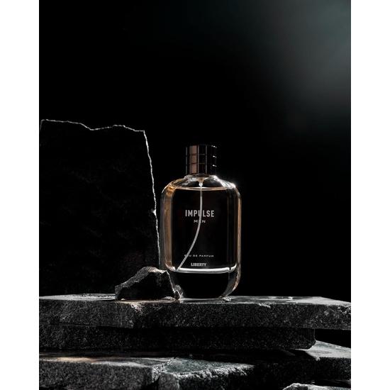 Liberty Men Luxury Impulse Liquid Eau De Parfum EDP Long Lasting Citrus & Spicy Fragrance Premium Fresh & Bold Scent Crafted in France 100ml