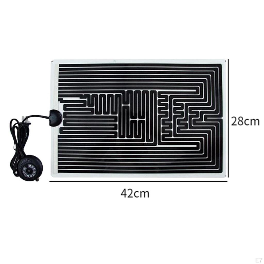Reptile Heating Pad Under Tank Terrarium Mat for Gecko Turtles Frogs 15x28cm