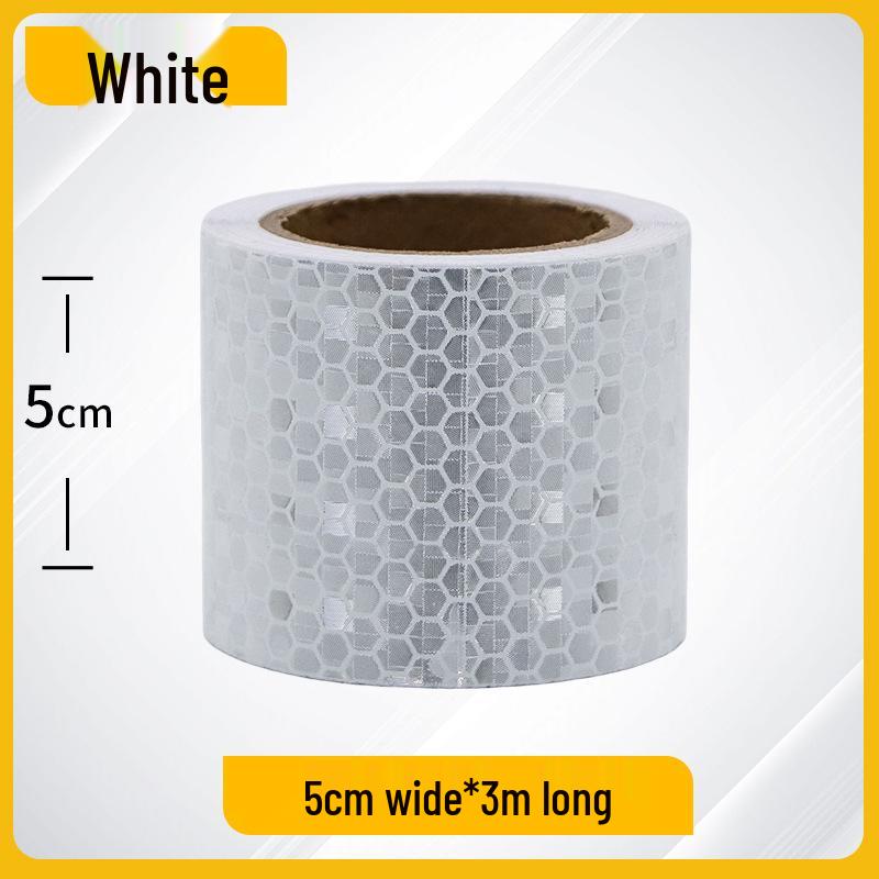 Night Safety Anti-Collision Reflective Strips - Traffic Warning Stickers with Microprismatic Film