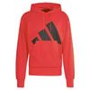 adidas Essentials Big Logo French Terry Hoodie Adjustable Hood Grey