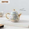 Gold Silver Taotie Tea Set Complete Set Vintage Tea Ceremony Set Household Tea Soaking Teapot And Tea Cup Set Teaset Ornaments