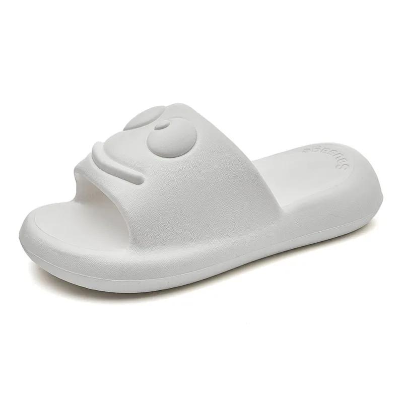 Fashion Fashion Slippers Brand Candy Color Platform Slippers Women Summer Comfort Soft Sole Non-Slip Bathroom Sandals Woman Beach Shoes