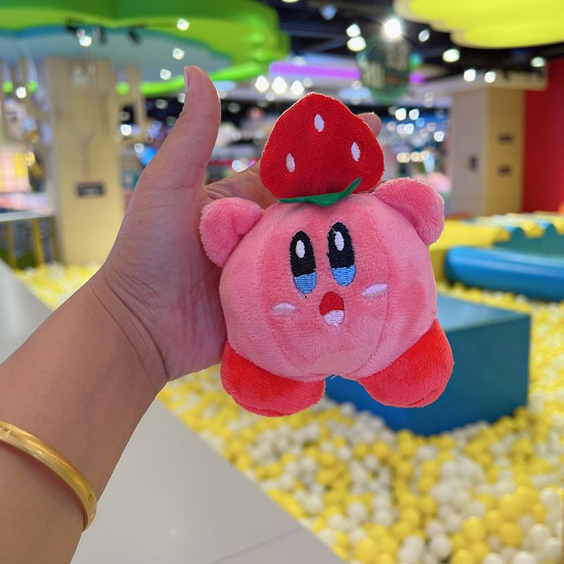 Kirby of the Stars Backpack Pendant and Keychain: Cute Cartoon Plush Doll Charm