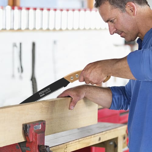 BOOSDEN 27cm Wood Saw, Perfect for Cutting Thick Live Wood, Garden Trees, and More, Multi-Purpose Saw, Dismantling Bulky Waste, Small Hand Saw, Prunin