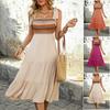 Women's Ethnic Style Patchwork A-Line Flared Dress