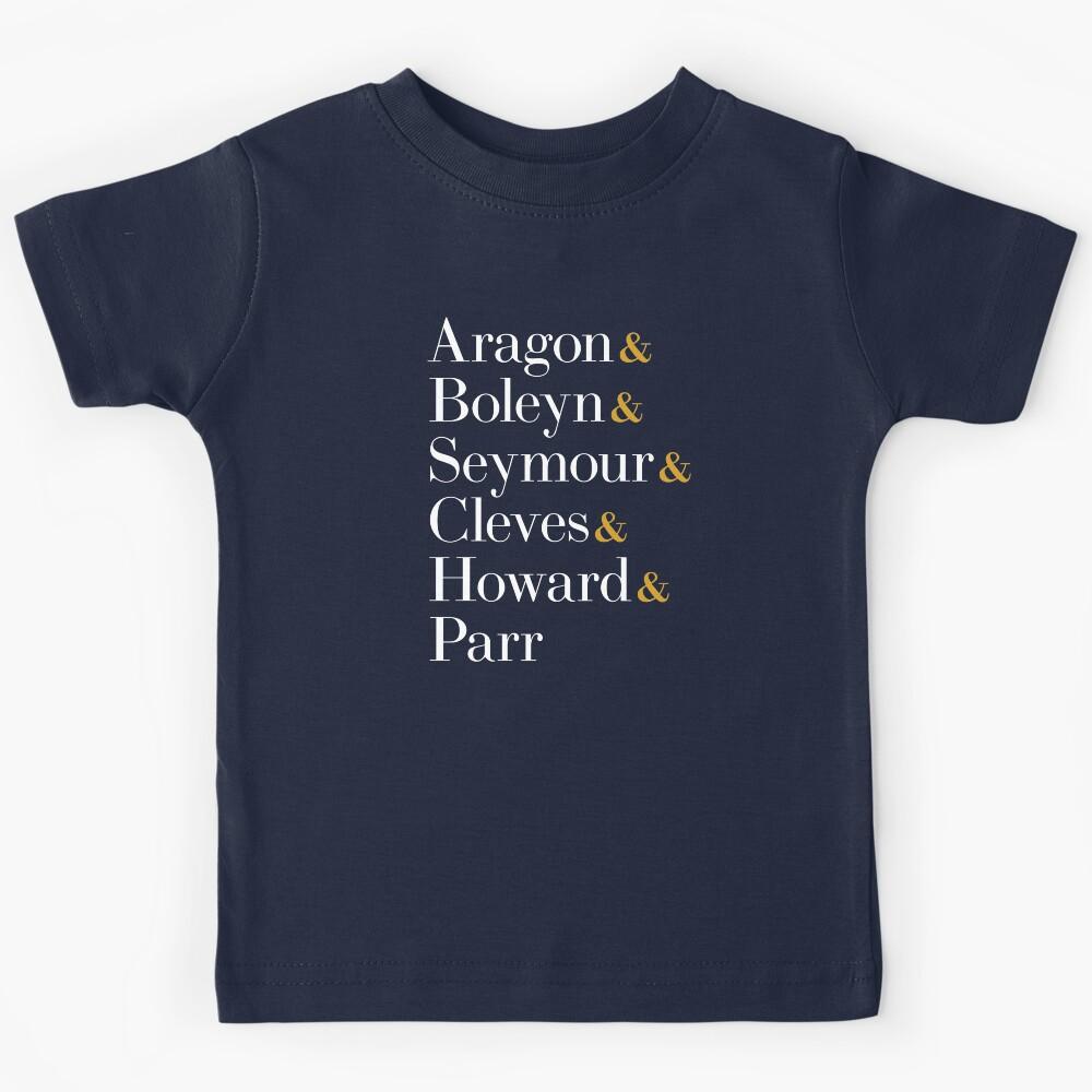 Six the Musical Queens - Ampersand Names Kids T-Shirt 120
