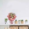 Artificial Flower Bouquets with Ribbon Soap Flower Petals Bouquets Gift for Valentines Mother Day Thanskgiving Christmas