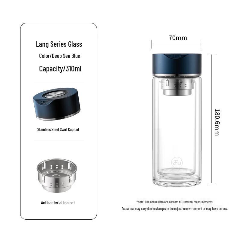 

Fuguang FU++ Men s Double-Layer Glass Cup