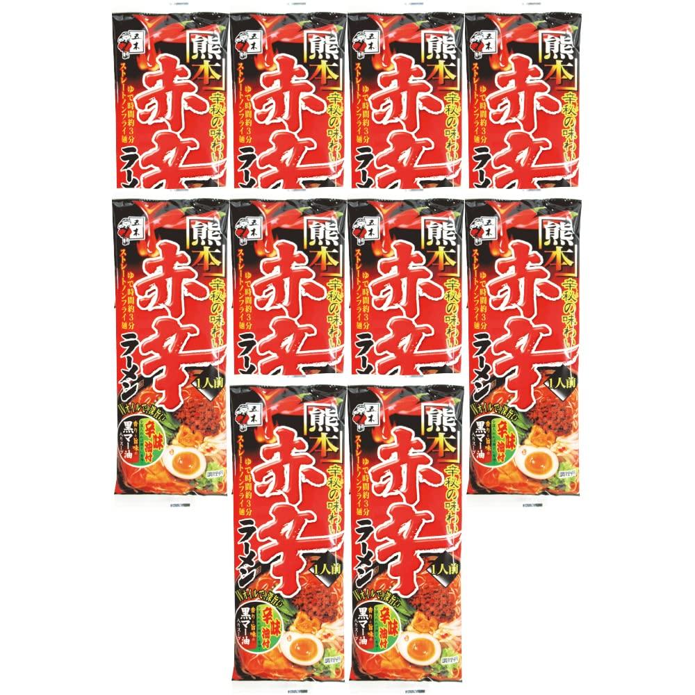 Itsuki Foods Kumamoto Spicy Red 120g x 10 packs Ramen,