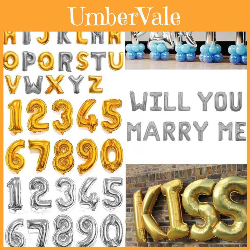Elegant 40 Inch Gold And Silver Number Foil Balloons For Kids Birthday Parties