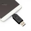 Minnekortleser 2-i-1 Plug & Play Høyhastighets Datamaskin TF Flash USB 2.0 SD-kort OTG Tilbehør Lagring