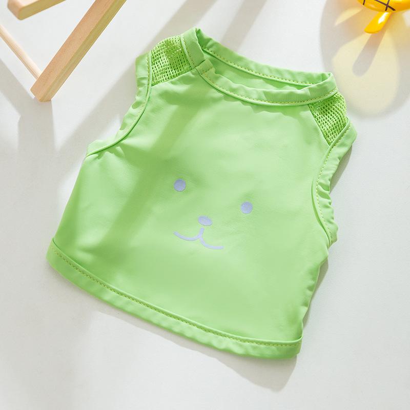 Spring and Summer Dog Dopamine Candy Color Two Feet Cool Vest Medium and Small Dog Cat Teddy Pet Dog Clothes