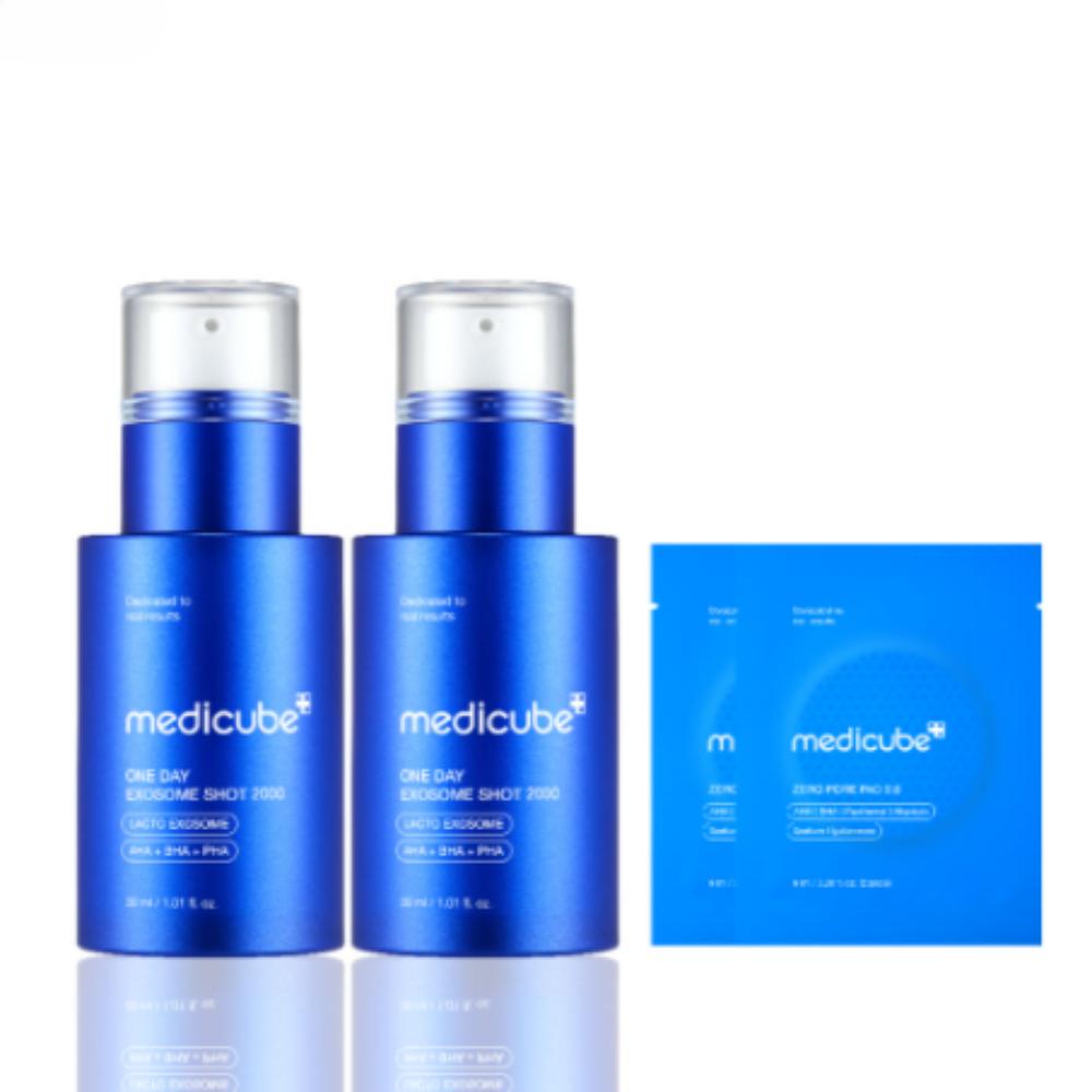 

Medicube Zero Exosome Сыворотка для сужения пор с экзосомами 30 мл × 2 Сыворотка для очищения пор и улучшения текстуры кожи с экзосомами