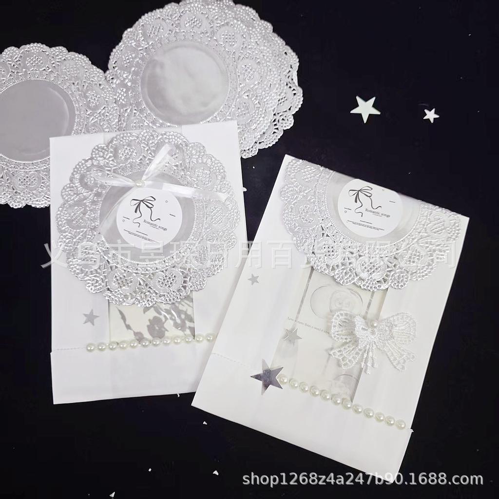 Korean-Style Silver Lace Paper Doilies for DIY Journal Decoration
