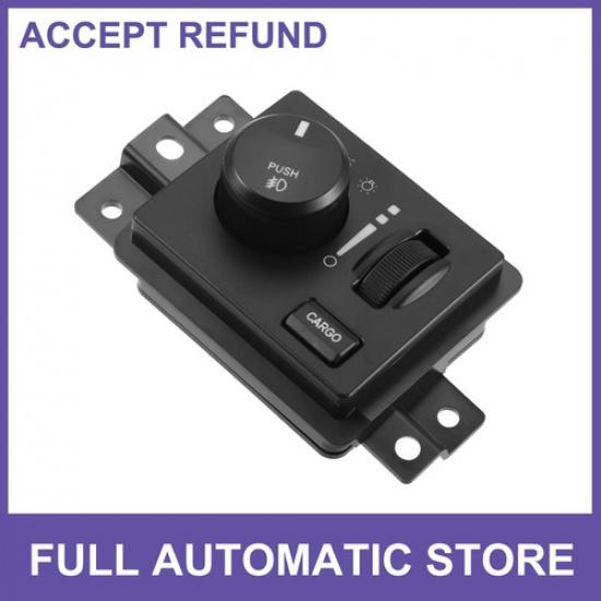 Car Headlight Switch Replacement Single  for Dodge Dakota Black Plastic