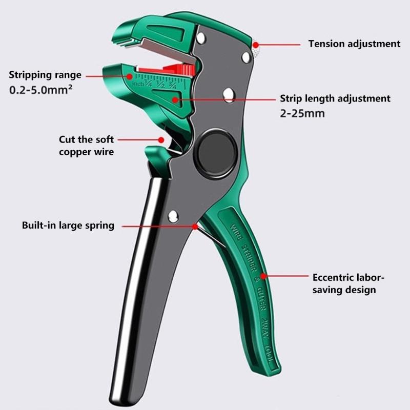 Automatic Wire Stripper and Cutter, Wire Stripping Tool 2 In 1 and Wire Stripper Tool for Electrician