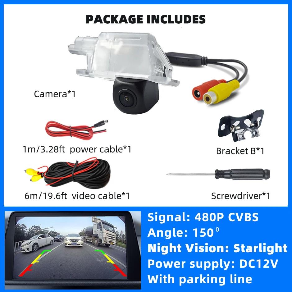 

Backup Camera Reverse Rear View CVBS AHD1080P or 720P for Citroen Peugeot 1007 2008 3008 208 301 307 308 406 407 408 508 607 806