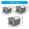 High Quality Oxford Cloth Outdoor Cat House with Stand - Insulated Shelter with Aluminum Foil Lining, Snow & Wind Protection