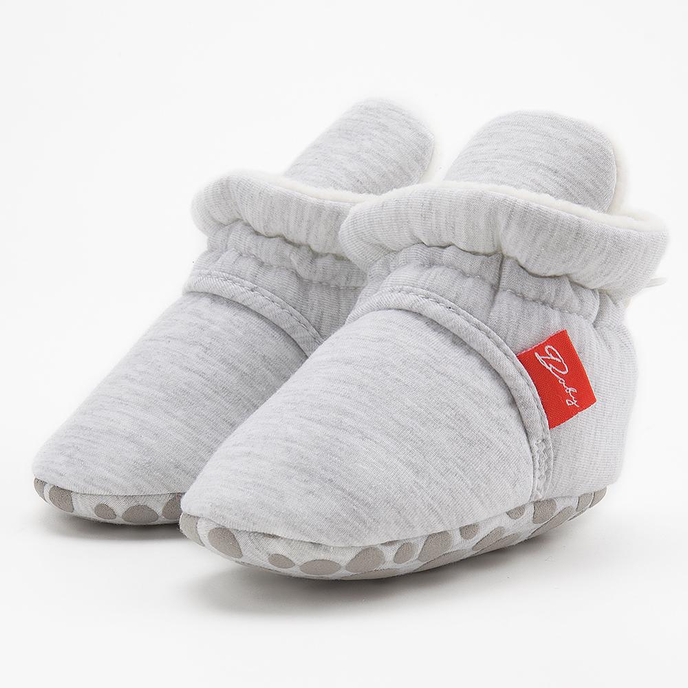 KIDSUN Baby Girls Sock Shoes Infant Boys Autumn Winter Solid Color Cotton Sole Anti-slip Flat Toddler Crib Shoes First Walkers