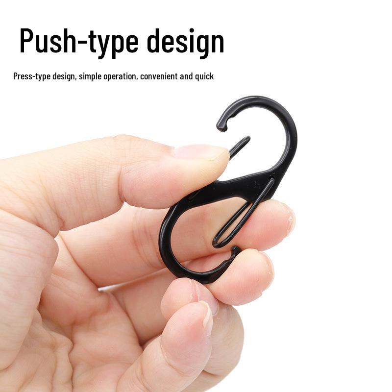 Breloc tip carabină din aliaj de zinc cu eliberare rapidă și cataramă retractabilă