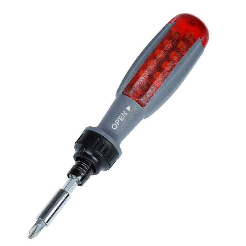 

Набор отверток с трещоткой 10 в 1 с крестовыми, плоскими и специальными головками