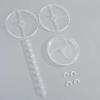 Rotating Earrings Display Stand Versatile Clear Jewelry Organizer Shelf Three Layer Rotating Jewellery Exhibition Rack