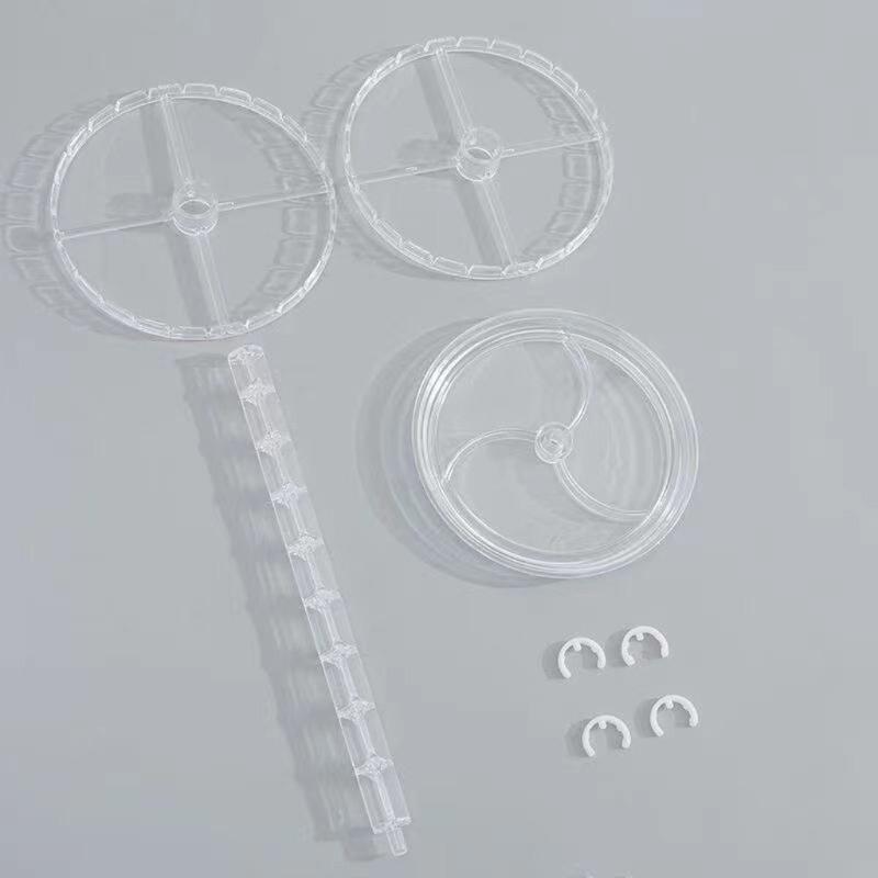 Rotating Earrings Display Stand Versatile Clear Jewelry Organizer Shelf Three Layer Rotating Jewellery Exhibition Rack