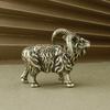 Yousheng Brass Goat Figurine Vintage Long Horn Sheep Model Mini Animal Metal Statue Sculpture Desktop Feng Shui Desktop Decoration Ornament