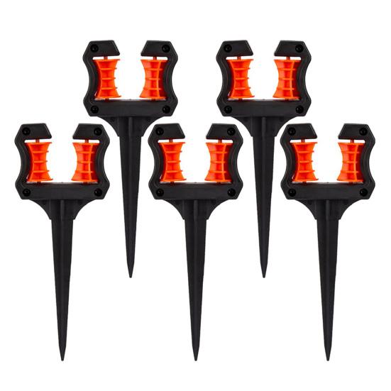 Garden Hose Guide Spike, Hose Roller Guide Spike, Watering Hose Holder Stake, Protect Plants And Prevent Tangles for Lawn Yard Irrigation