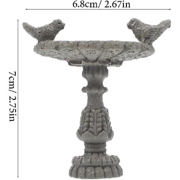 

Миниатюрный кукольный домик, миниатюрная поилка для птиц, миниатюрный сказочный сад, миниатюрная поилка для птиц из полирезины, садовый уличный центральный фонтан, мебель для сказочного сада из смолы, винтаж