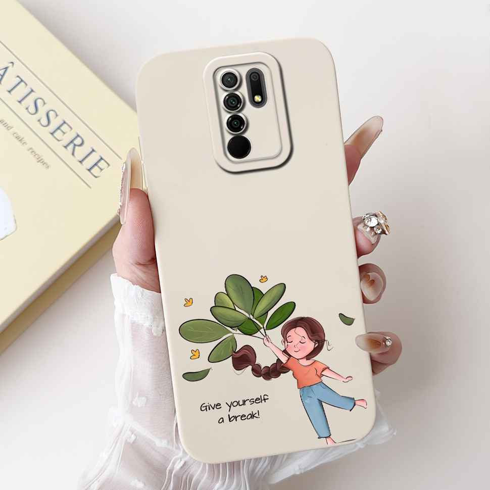 For Xiaomi Redmi 9 Case Cute Cartoon Rabbit Cat Soft Silicone Cover For Redmi 9 M2004J19AG M2004J19G Bumper Phone Case Funda