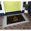 Family Name Personalized Doormat Rubber Wreath Letter Monogram Door Mat Non-Slip Entryway Rug Floor Foot Mats Home Decor