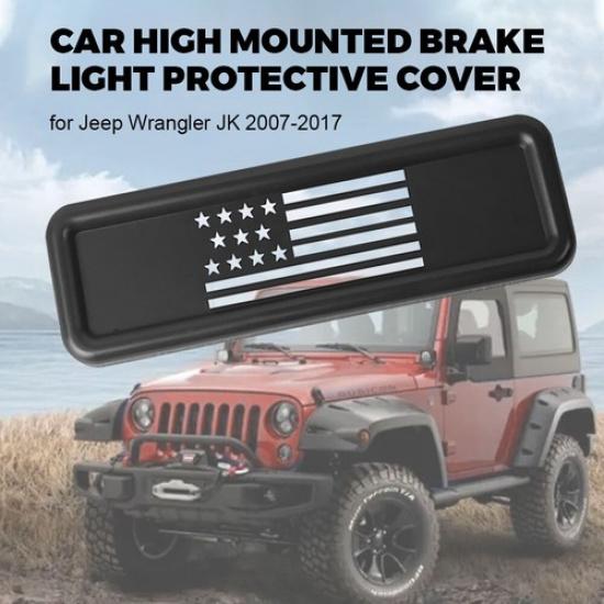 3rd Brake Light Cover For Jeep Wrangler JK 2007-2017 Lamp Accessories US Flag