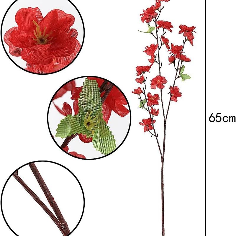 Sakura Künstliche Blumen Bouquet für Garten Party Hochzeit Ehe Dekoration Home Zimmer Decor Gefälschte Blumen Tisch Vase Ornament