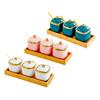 Ceramic Condiment Pots Sugar Bowls Seasoning Pots for Salt Paprika Pepper