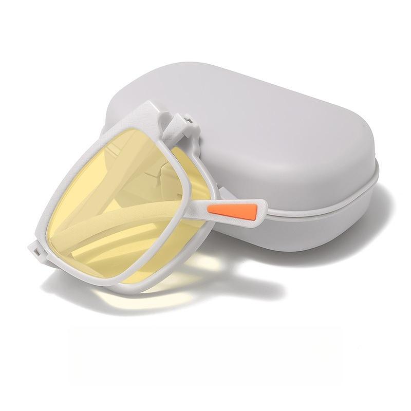 Portable Foldable Night Vision Reading Glasses Ultra-light Anti-blue Light Presbyopia Glasses Neutral Fashion Glasses To +4.0