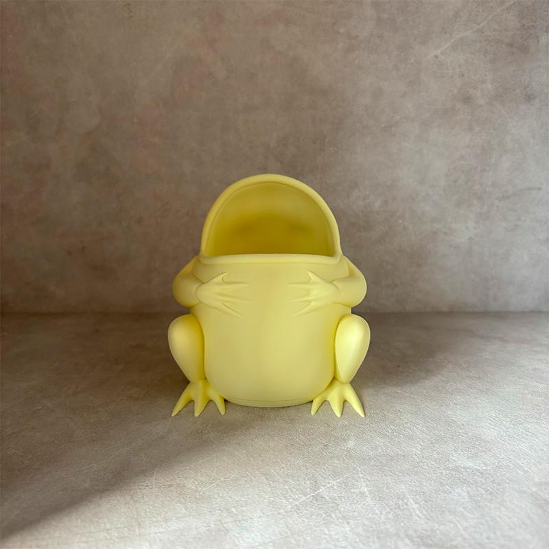 Cute Frog Flower Pot Succulent Plant Pot Plastic Planter Desktop Ornament Pen Container Home Garden Decoration