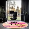 PAW Patrol Printed Round Rug Carpet Chair Rug Area Rug Entryway Doormats,for Office Chair Living Room Bedroom Kitchen Room.