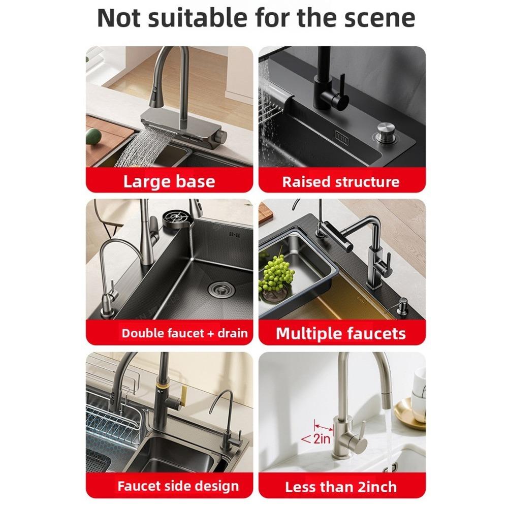 Silicone Silicone Faucet Mat Sink Protector Draining Mat Kitchen Bathroom Countertop Sink