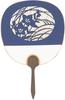Shiomi Uchiwa Loga Puse 24 x 2143 Vēdeklis, (Vienpusēji caurspīdīgs), 37cm, Zils,