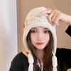 Keep Warm Knitted Hat with Long Tassels Harajuku Designed Ear Protection Hat  Daily